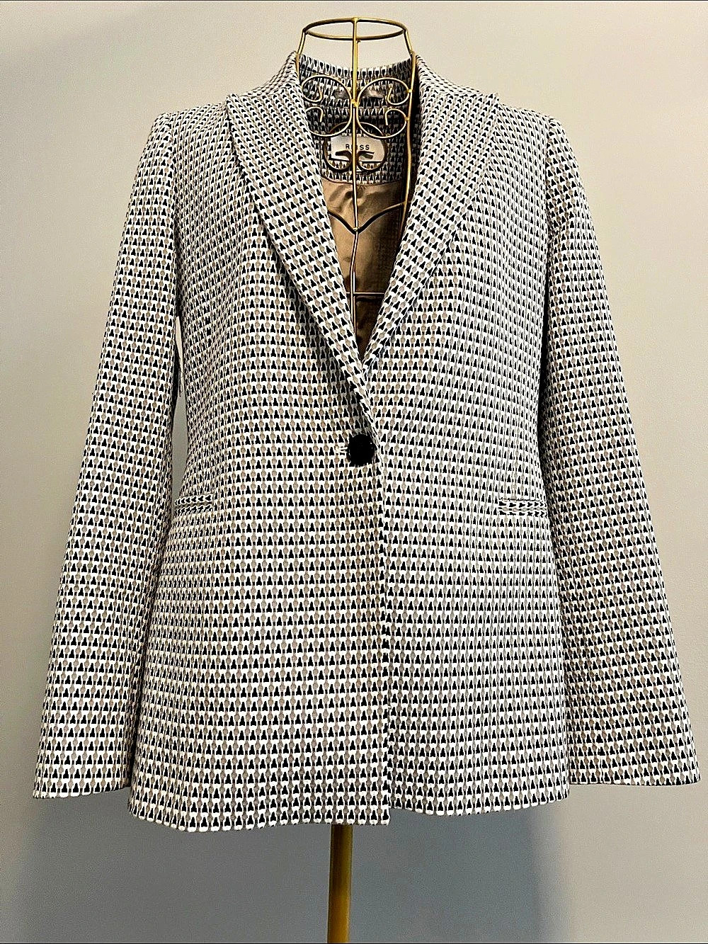 Reiss Astara Geometric Blazer Women's Size 6